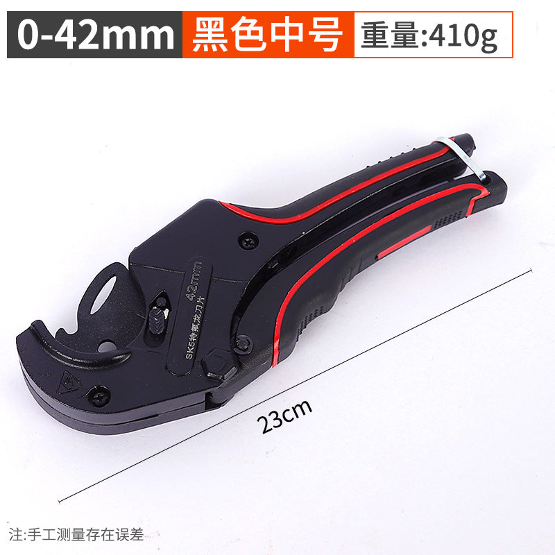 Manufacturer wholesale of PVC plastic pipe cutters, plastic water pipe shears, and quick-release pipe cutters for conduits and electrical wiring.