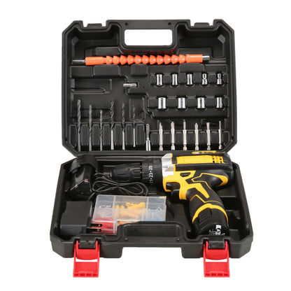 New cross-border e-commerce cordless drill and power tool set, lithium battery drill, electric screwdriver and screwdriver set.