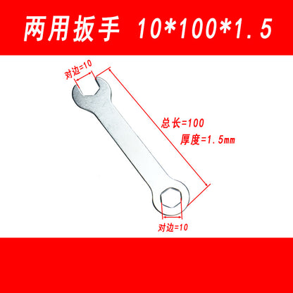 Factory direct sales of open-end hex wrenches, 10*10 dual-purpose wrenches, 10-10 closed-end double-ended wrenches, and 10mm screwdrivers.