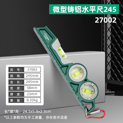 Wholesale small measuring rulers, high precision 1-meter level rulers, woodworking and decoration cast aluminum alloy solid level rulers