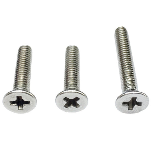 Manufacturer supplies countersunk head screws, Phillips head screws, flat head screws, machine thread flat head bolts M3, M4, M5, M6, and M8.