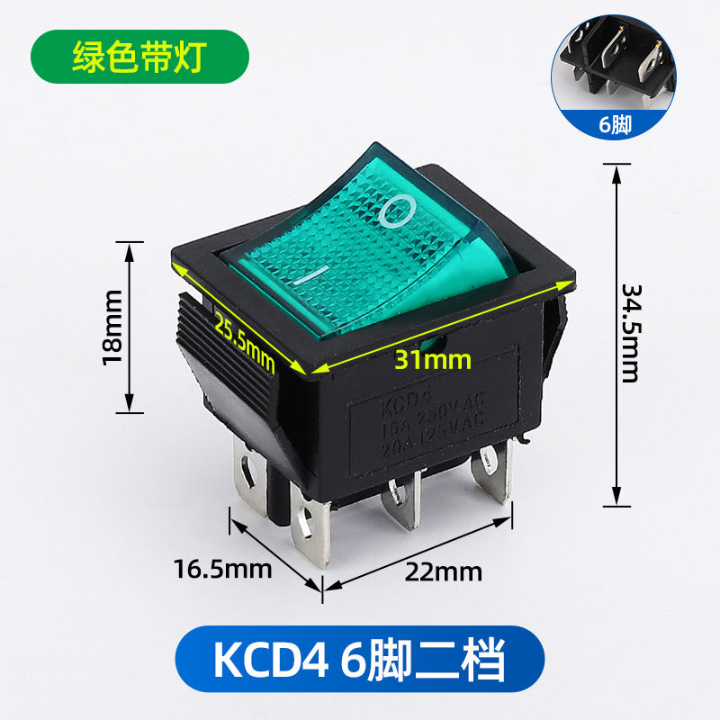 KCD1 push-button power switch, rocker switch, 234 rocker switch, two-pin, four-pin, six-pin, two-position, three-position rocker switch.