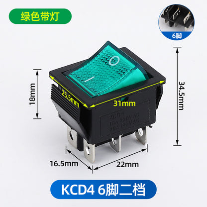 KCD1 push-button power switch, rocker switch, 234 rocker switch, two-pin, four-pin, six-pin, two-position, three-position rocker switch.