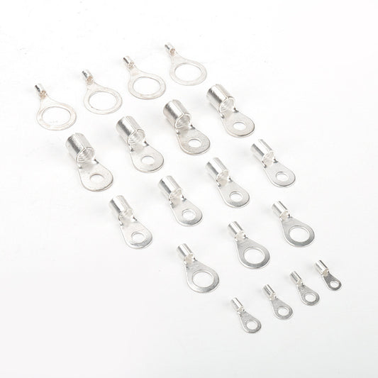 OT copper lugs, cold-pressed quick-connect terminals, silver-plated brass, round/O-type bare terminal lugs.