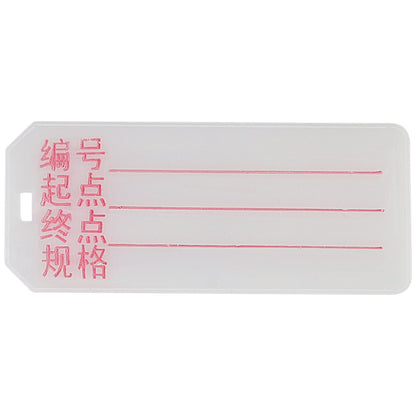 Cable tags with lettering, cable labels, cable tie tags, plastic cable tags, 500 pieces