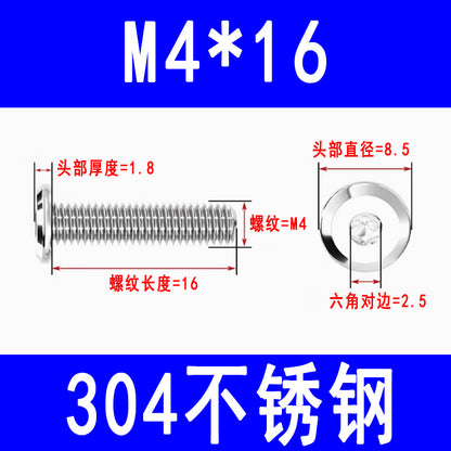 201/304 Stainless Steel Beveled Hex Socket Head Screws, Flat Head Hex Socket Furniture Screws M3 M4 M5 M6 M8