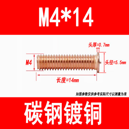 PT type welding screws, welding studs, energy storage welding studs, spot welding screws, studs, M3, M4, M5, M6, M8, M10