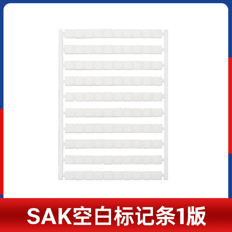 SAK blank number strip universal rail type terminal DEK6 number marking strip SAK2.5/4/6/10/16/25