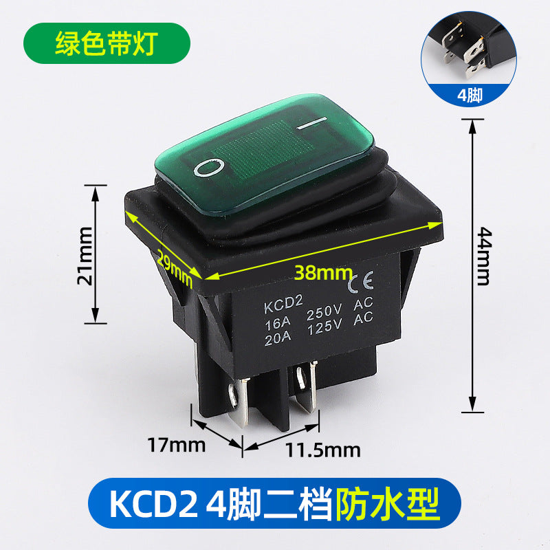 KCD1 push-button power switch, rocker switch, 234 rocker switch, two-pin, four-pin, six-pin, two-position, three-position rocker switch.