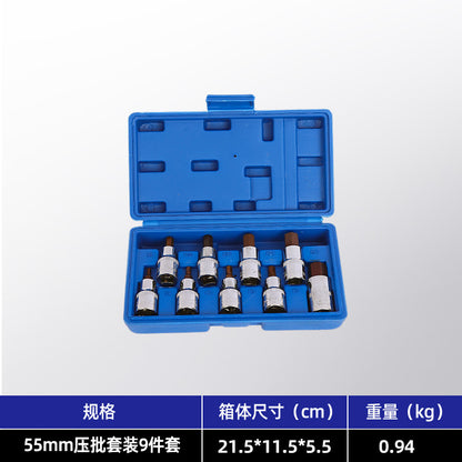 Custom 1/2 screwdriver bit socket set, star screwdriver set, hex wrench, impact wrench, internal hex screwdriver bit, screwdriver bit socket