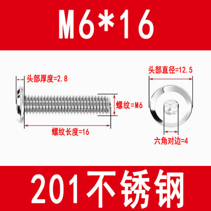 201/304 Stainless Steel Beveled Hex Socket Head Screws, Flat Head Hex Socket Furniture Screws M3 M4 M5 M6 M8