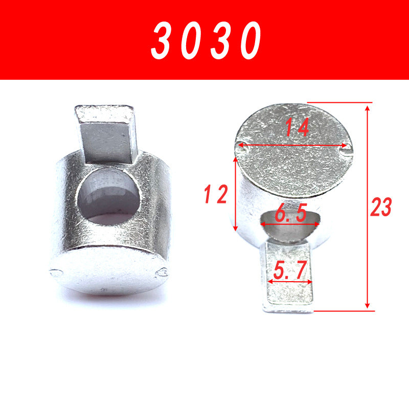 Industrial aluminum profile whistle with built-in connector, concealed aluminum profile accessory 202030304040M6M8