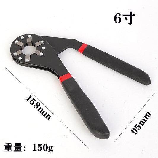 Multi-functional Torque wrench, adjustable wrench, torque wrench that can hold external hexagonal sockets.