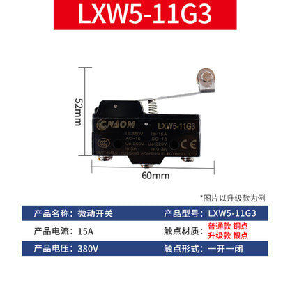 Micro switch LXW5-11G1/G2/Q1/M miniature limit switch roller Z-15GW-22B