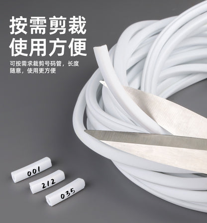 Manufacturer wholesales various specifications of PVC irregular-shaped tubes, concave anti-slip non-fading label tubes, and blank handwritten number tubes.