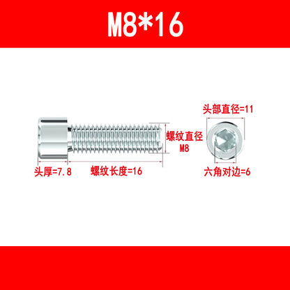 Wholesale galvanized hex socket head cap screws, cup head hex socket head cap screws, cylindrical head hex socket bolts, M5, M6, M8, M10