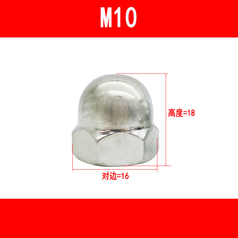 Cap-shaped nuts, decorative cap nuts, cap caps, nut caps, ball head nuts M5 M6 M8 M10 M12 M16