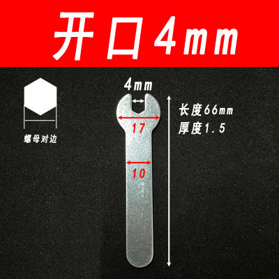 Factory wholesale open-end wrenches, 4-30mm thin and simple wrenches, stamped sheet metal single-ended open-end wrenches, hardware tools.