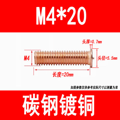 PT type welding screws, welding studs, energy storage welding studs, spot welding screws, studs, M3, M4, M5, M6, M8, M10