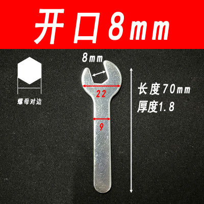 Factory wholesale open-end wrenches, 4-30mm thin and simple wrenches, stamped sheet metal single-ended open-end wrenches, hardware tools.