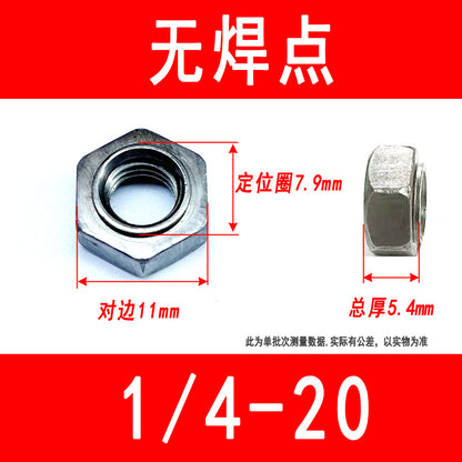 Hexagonal spot welded nuts without feet, stepped nuts, M3 M4 M5 M6 M8 M10 M12 M16 M18 M20 M24