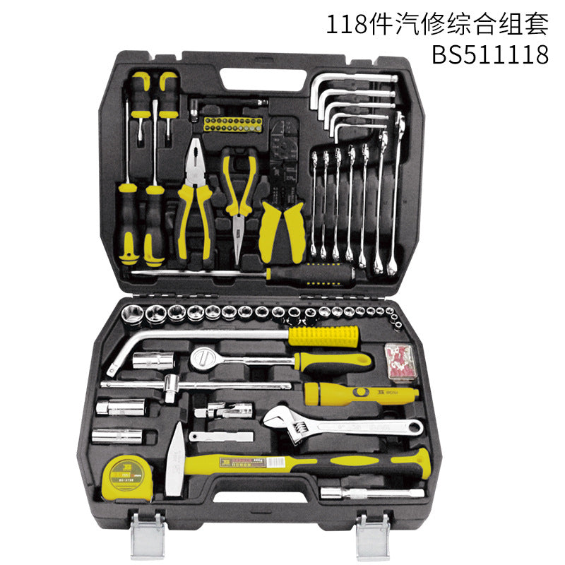 Automotive repair tool kit, professional car maintenance kit (123/150 pieces), socket set.
