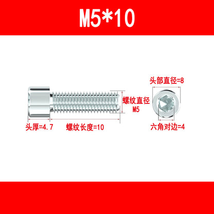 Wholesale galvanized hex socket head cap screws, cup head hex socket head cap screws, cylindrical head hex socket bolts, M5, M6, M8, M10