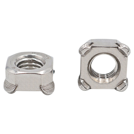 201 Stainless Steel Square Welding Nut Four-Corner Butt Welding Cap Spot Welding Square Nut Square Nut M4M5M6M8M10