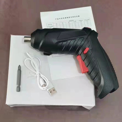 Mini electric screwdriver, cross-border deformable screwdriver, rechargeable lithium battery, multi-functional household electric drill set