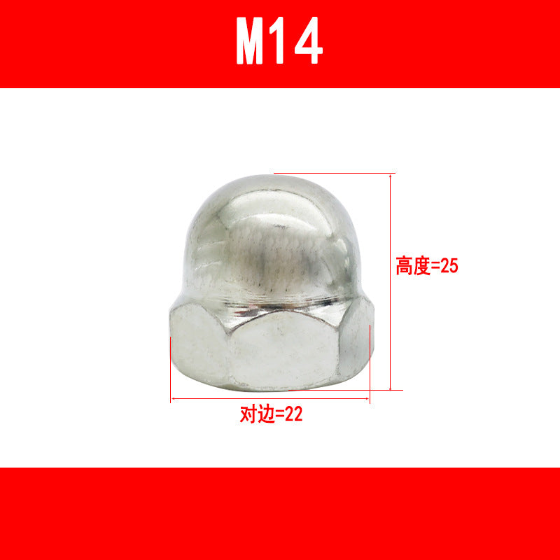 Cap-shaped nuts, decorative cap nuts, cap caps, nut caps, ball head nuts M5 M6 M8 M10 M12 M16