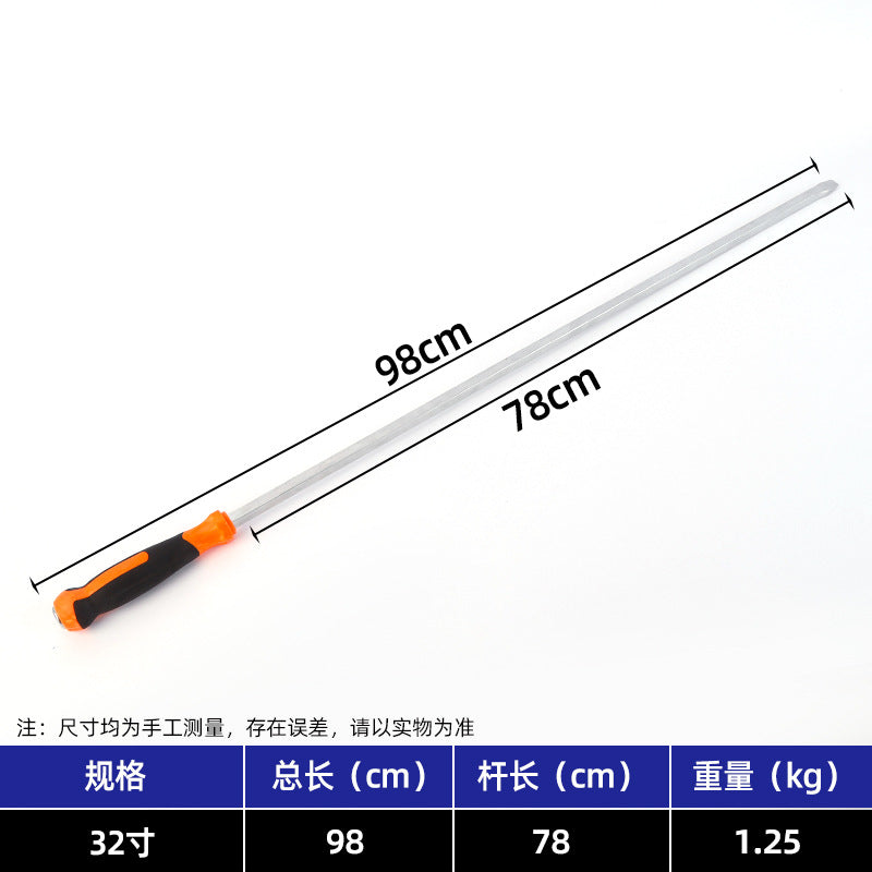 Wholesale extended screwdrivers, flathead screwdrivers, pry bars, extra long and extra large screwdrivers.