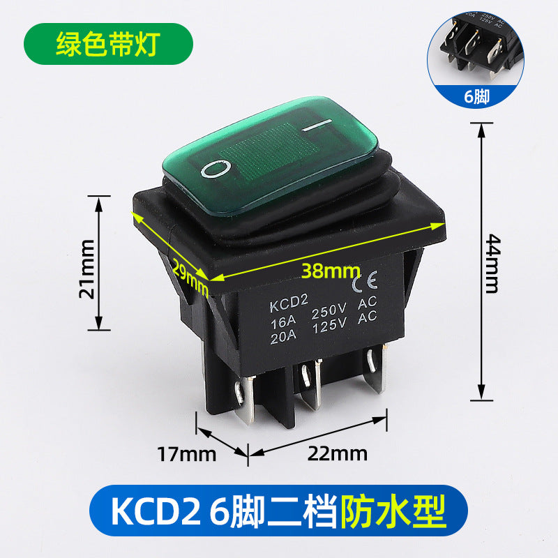 KCD1 push-button power switch, rocker switch, 234 rocker switch, two-pin, four-pin, six-pin, two-position, three-position rocker switch.