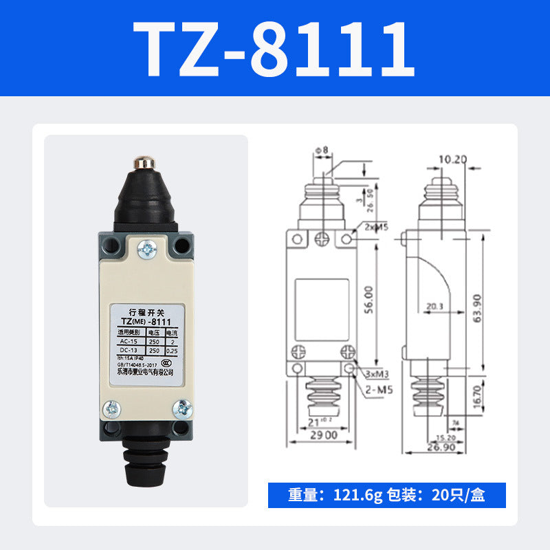 High-quality TZ-8108 limit switch, miniature upright type, waterproof (tz-8104)