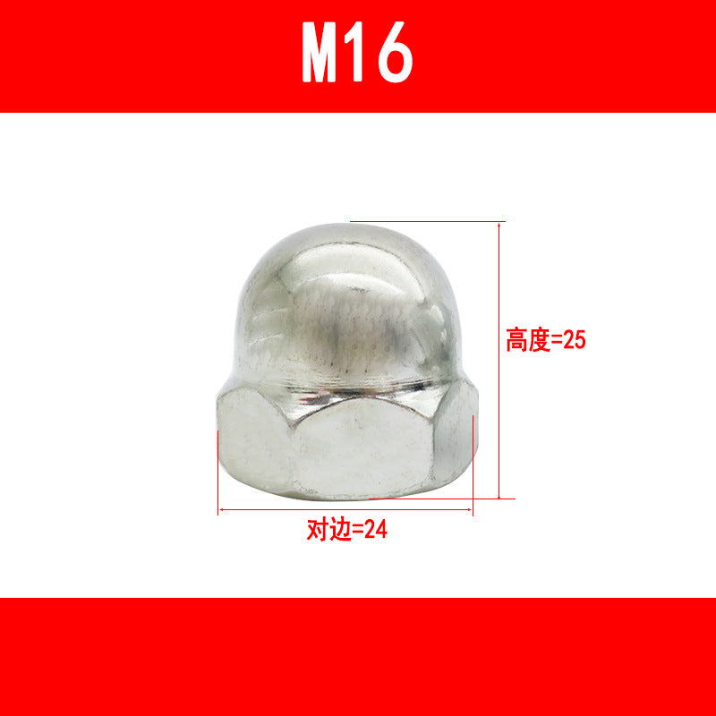 Cap-shaped nuts, decorative cap nuts, cap caps, nut caps, ball head nuts M5 M6 M8 M10 M12 M16