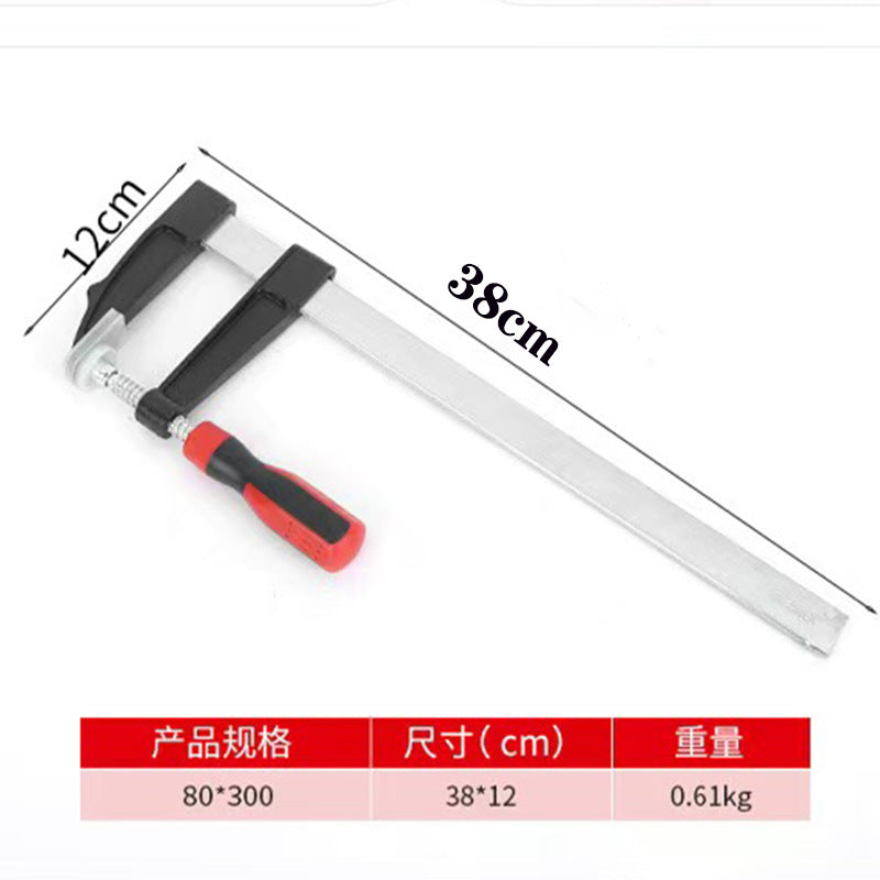 Manufacturer wholesale woodworking F-clamps, heavy-duty F-clamps, fixing clamps, malleable iron rail board clamps, quick clamps, splicing board clamps, woodworking clamps