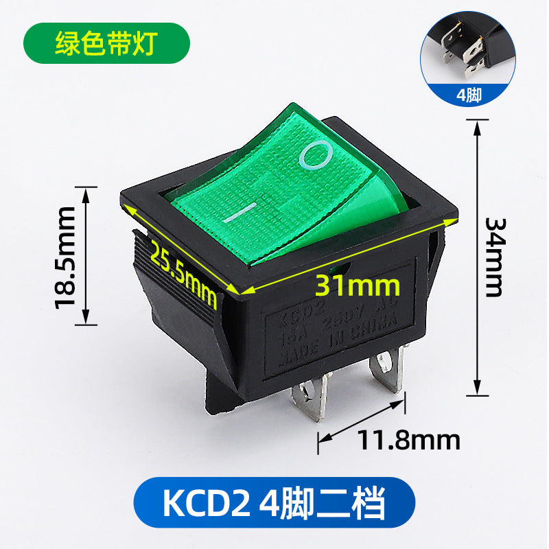 KCD1 push-button power switch, rocker switch, 234 rocker switch, two-pin, four-pin, six-pin, two-position, three-position rocker switch.