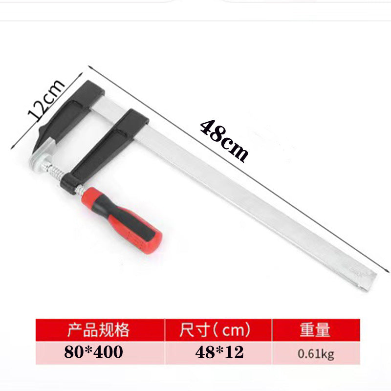 Manufacturer wholesale woodworking F-clamps, heavy-duty F-clamps, fixing clamps, malleable iron rail board clamps, quick clamps, splicing board clamps, woodworking clamps