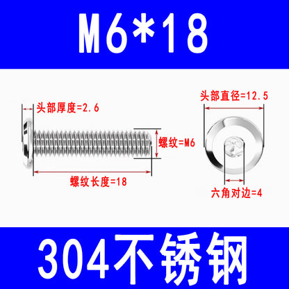 201/304 Stainless Steel Beveled Hex Socket Head Screws, Flat Head Hex Socket Furniture Screws M3 M4 M5 M6 M8