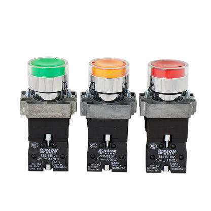 Self-resetting XB2-BW3361C green BW33B1C BW33M1C red illuminated push button switch 24V 220