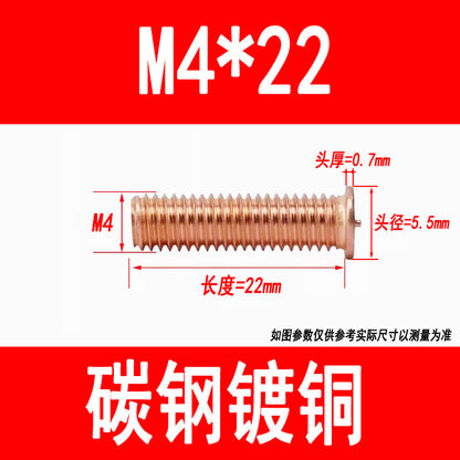 PT type welding screws, welding studs, energy storage welding studs, spot welding screws, studs, M3, M4, M5, M6, M8, M10