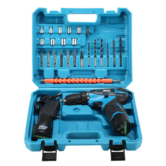 New cross-border rechargeable lithium-ion drill, 36VF electric screwdriver, pistol drill, power tool, electric drill.