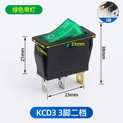 KCD1 push-button power switch, rocker switch, 234 rocker switch, two-pin, four-pin, six-pin, two-position, three-position rocker switch.