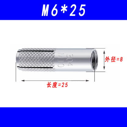 304 Stainless Steel Internal Expansion Bolt, Internal Expansion Screw, Internal Forced Expansion Bolt, Top Expansion Screw M6 M8 M10 M12 M16