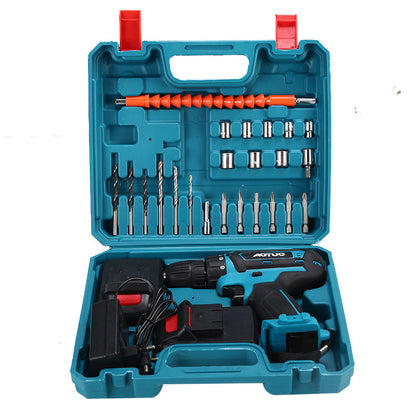 New cross-border rechargeable lithium-ion drill, 36VF electric screwdriver, pistol drill, power tool, electric drill.