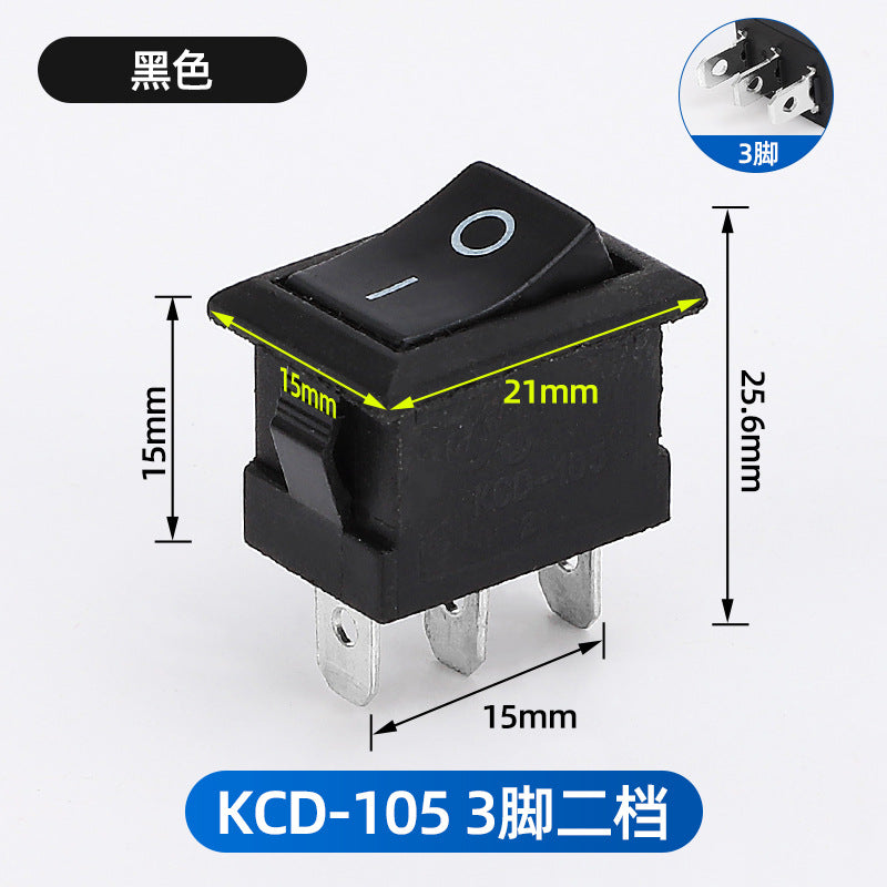 KCD1 push-button power switch, rocker switch, 234 rocker switch, two-pin, four-pin, six-pin, two-position, three-position rocker switch.