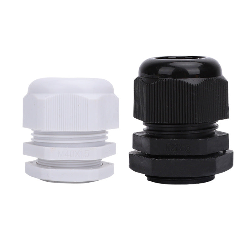 Nylon waterproof connector, M-type, for fixing wires and cables, granite head, sealing plastic, metric M22X1.5, for threading M12.