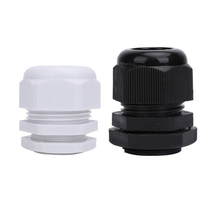 Nylon waterproof connector, M-type, for fixing wires and cables, granite head, sealing plastic, metric M22X1.5, for threading M12.