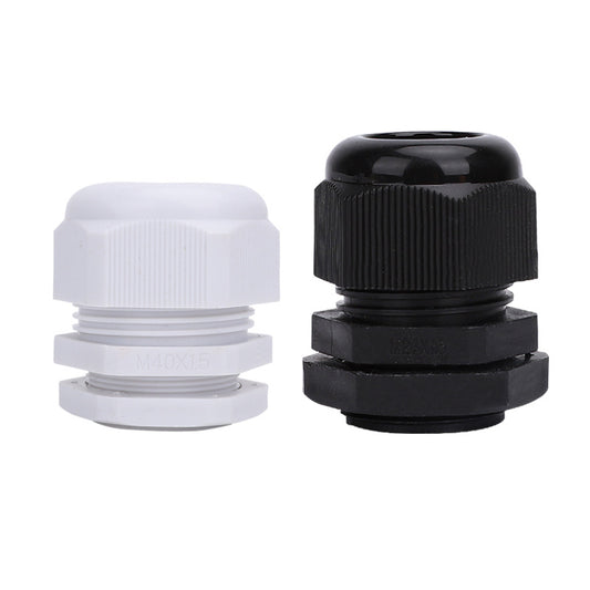 Nylon waterproof connector, M-type, for fixing wires and cables, granite head, sealing plastic, metric M22X1.5, for threading M12.