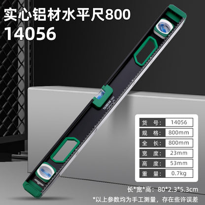 Wholesale small measuring rulers, high precision 1-meter level rulers, woodworking and decoration cast aluminum alloy solid level rulers