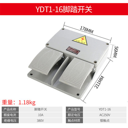 High-power punch press, shearing machine, bending machine, LT4 foot switch, EKW foot pedal controller, TFS-201